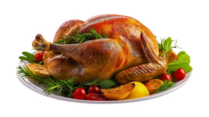 Delicious Roasted Turkey with Fresh Herbs for a Festive Thanksgiving Dinner