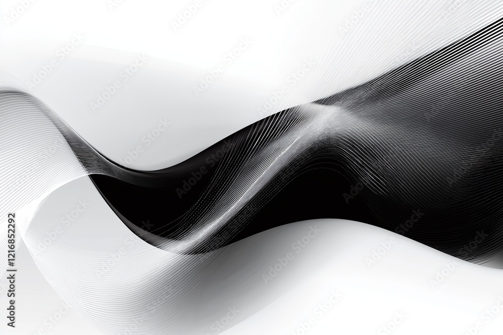 Aufkleber a sleek black-and-white design with subtle gradients and crisp lines