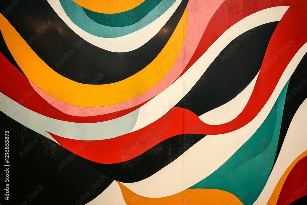 Poster A dynamic swirl of colors that flow together seamlessly.