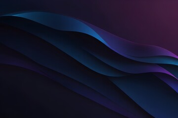 Modern abstract gradient dark purplish blue banner background Generative AI