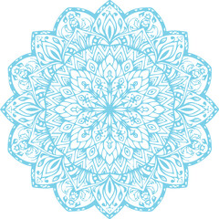 Beautiful flower art and mandala vector design
