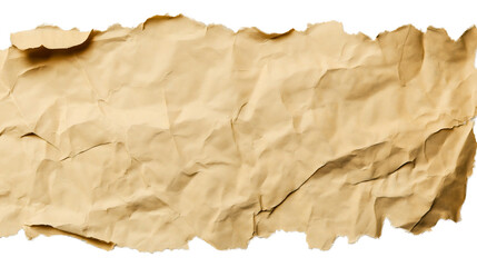 Brown Crumpled Vintage Paper Texture Background for Creative Projects and Art Design