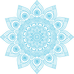 Beautiful flower art and mandala vector design