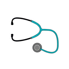 Teal Stethoscope Representing Diagnosis, Transparent Background