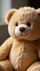 Fototapeta premium Cute teddy bear image soft adorable stuffed toy