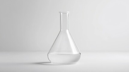 Scientific mixture in beaker with chemical reaction on white background for laboratory and chemistry research illustrations