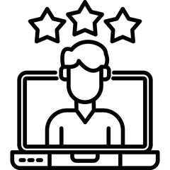 Obraz premium Online Reputation Management Icon