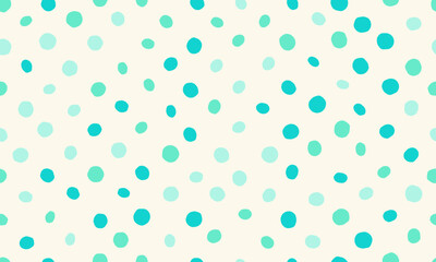 Seamless spotted pattern with abstract circles, perfect for textile prints, wallpaper, or creative geometric posters. Trendy polka dot design for modern backgrounds.
