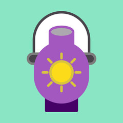 Mining Lamp Icon Design