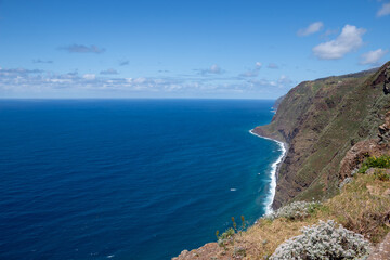 Cliffs and Atlantic ocean, Madeira, Portugal