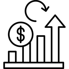 ROI (Return on Investment) Icon