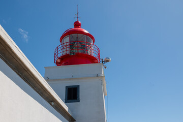 White-red lighthouse, Ponta do Pargo, Madeira