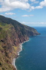 Cliffs and Atlantic ocean, Madeira, Portugal
