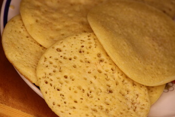 Baghrir Close-up, Traditional Moroccan Pancake