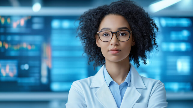 AI-driven social media analytics tools enhance brand strategies through data analysis and insights by skilled professionals in a high-tech environment