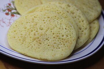 Baghrir Close-up, Traditional Moroccan Pancake