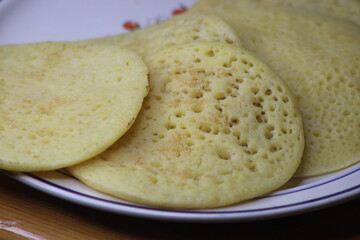 Baghrir Close-up, Traditional Moroccan Pancake