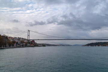 Fatih Sultan Mehmet Bridge in Istanbul, Turkey