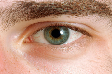 Fototapeta premium extreme closeup of human eye showing detail and texture