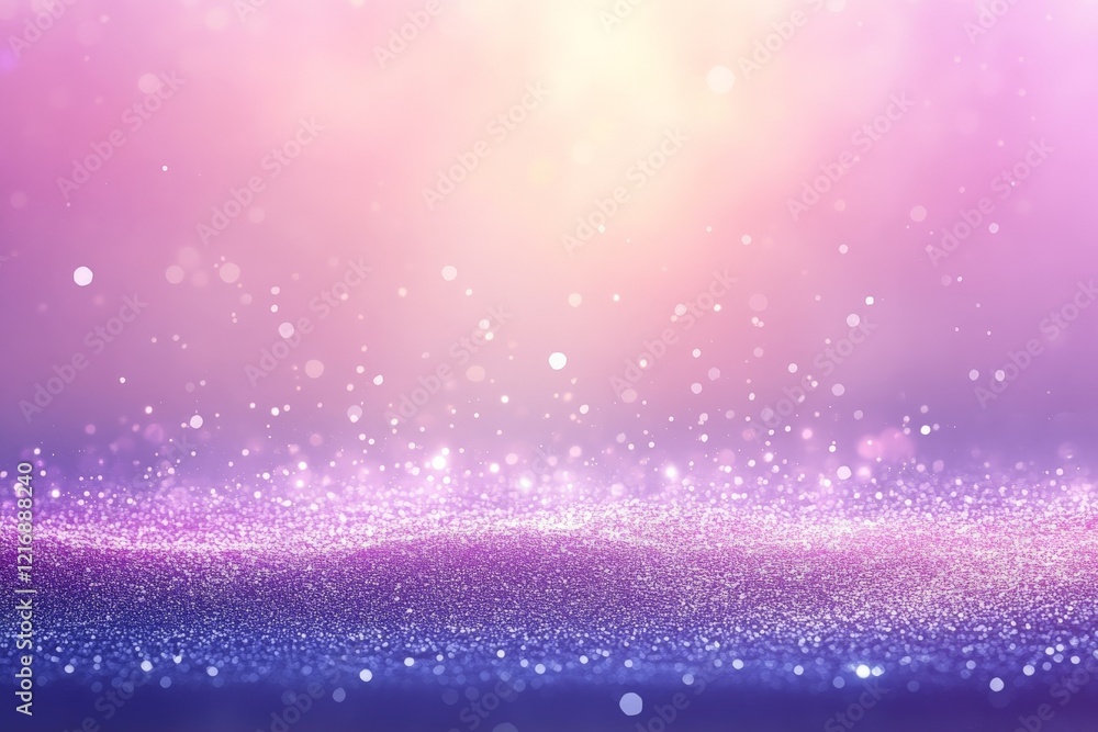Poster magical light effects create a sparkling atmosphere with soft colors during twilight hours
