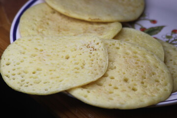 Baghrir Close-up, Traditional Moroccan Pancake