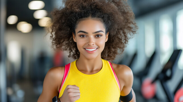 Innovative fitness technology enhances workouts as athlete engages with real-time adaptive training equipment in a modern gym setting