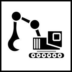 Excavator Icon Design