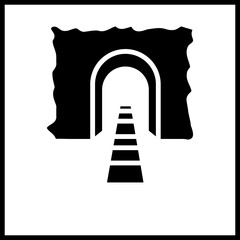 Mining Tunnel Icon Design