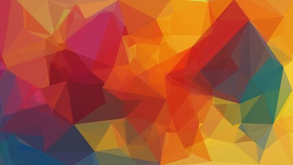 Obraz premium Vibrant abstract art featuring colorful geometric shapes in dynamic composition.