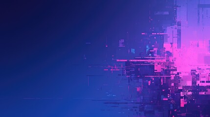 Obraz premium Abstract digital design with vibrant colors and geometric patterns.