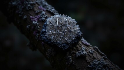 Obsidian Geode in Ancient Forest