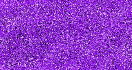 Bright purple background with white and black flecks that resemble the texture of marble chips.