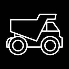 Mining Truck Icon Design