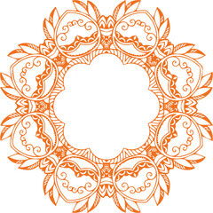 Beautiful flower art and mandala vector design