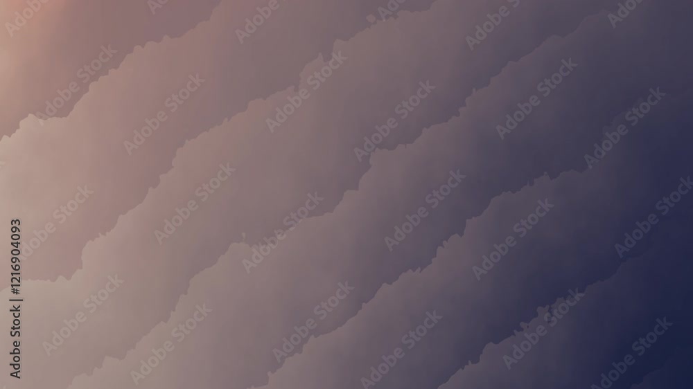 Poster soft, layered clouds drift across the frame in muted mauve and gray hues. the subtle movement create