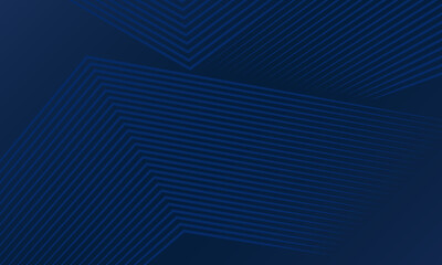 Dark blue background with curved modern lines. Background of abstract presentation. Fancy paper piece background. Abstract decoration Vector illustration