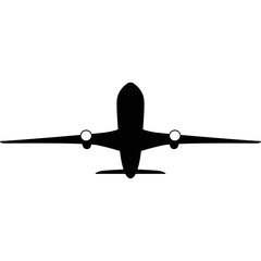 Simple vector icon airplane
