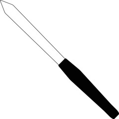 Simple vector icon nail file
