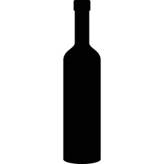 Simple vector icon wine bottle
