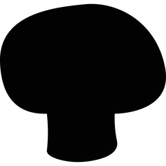 Simple vector icon mushroom