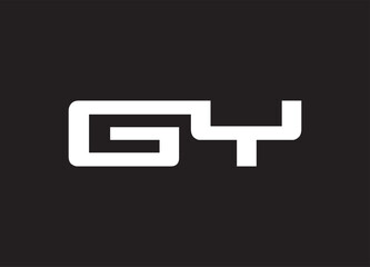 GY letter logo and initial logo design