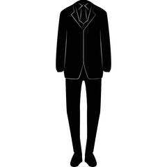 Simple vector icon formal suit