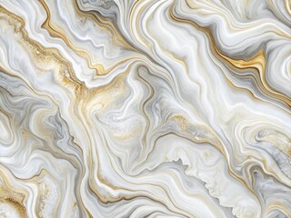 Elegant White Marble Texture Panoramic Background: Swirls, Curls & Painted Stone Design