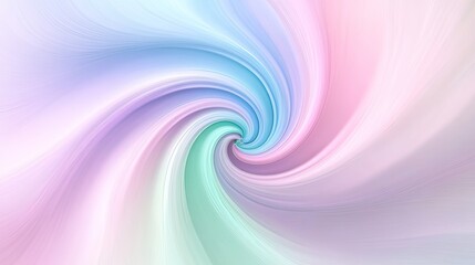 Fototapeta premium Pastel Swirl: A Serene Abstract Painting in Soft Hues
