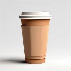 the AI Image Generator, Warm Ceramic Mug of Fresh Coffee with Cream