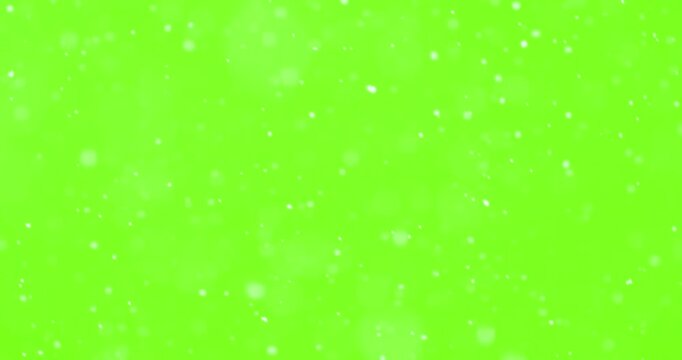Snow Falling Video With Green Screen