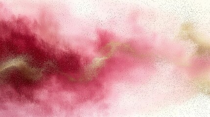 Fototapeta premium Exploration of colorful abstract art blending pink, red, and gold tones in a soft swirling pattern for a vibrant aesthetic