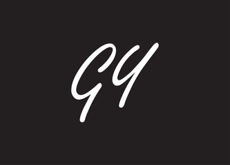 GY letter logo and initial logo design