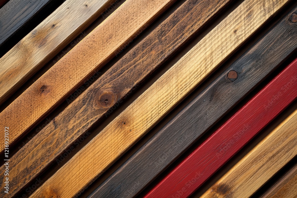 Poster abstract wood background with varied textures and colors featuring horizontal and diagonal lines for
