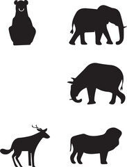 silhouettes of animals